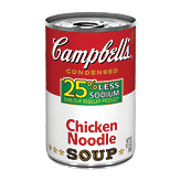 Campbell's  chicken noodle condensed soup, 25% less sodium Full-Size Picture